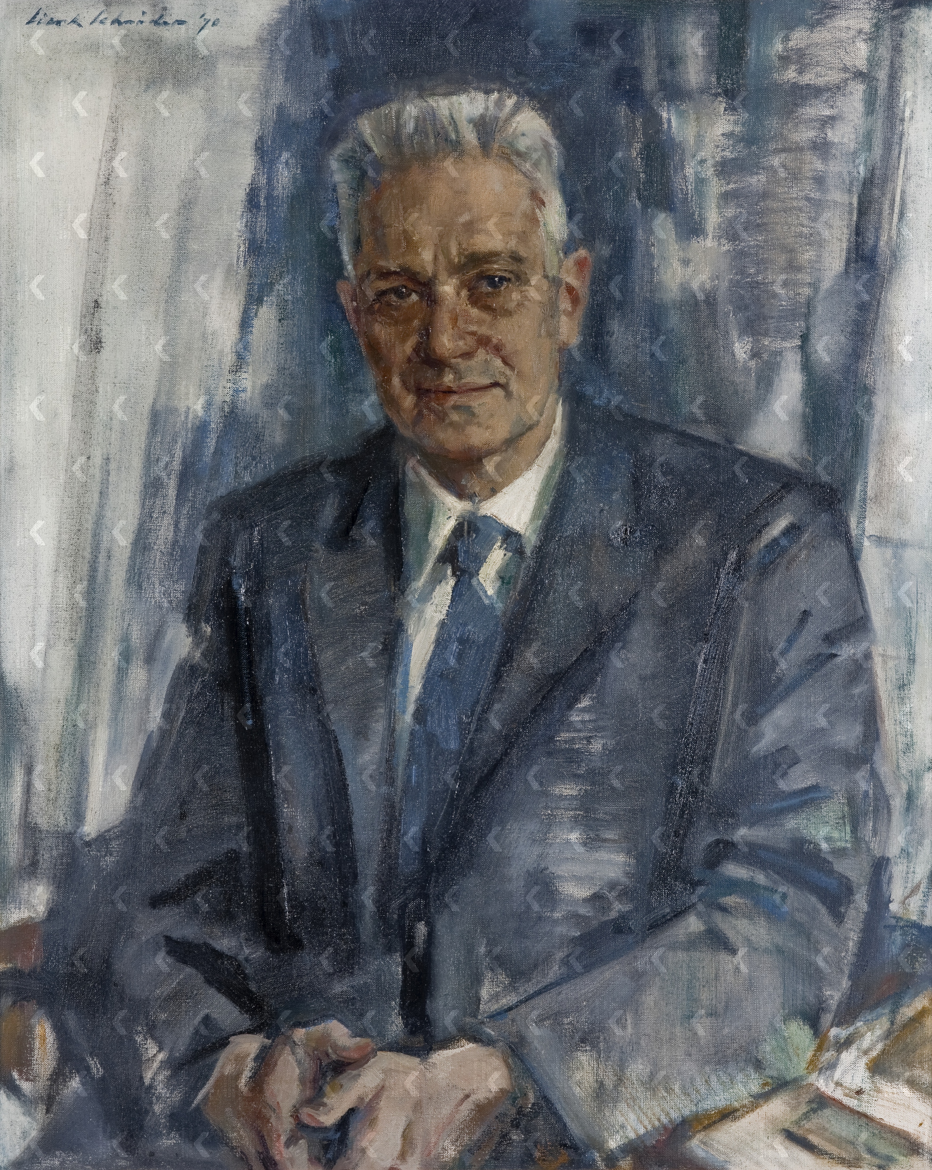 Foto: Portret van Jan Tinbergen (1903-1994), Erasmus University Special Collections, collectie Portretten hoogleraren.