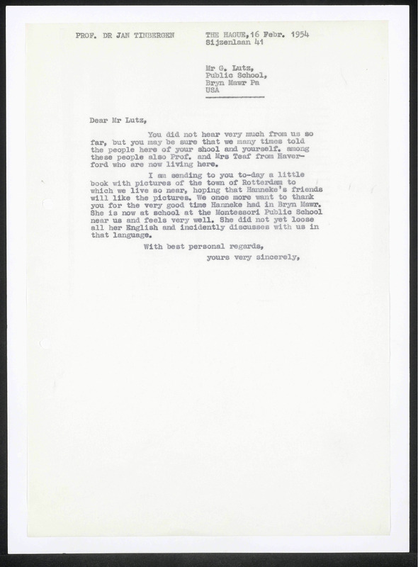 Letter to G. Lutz