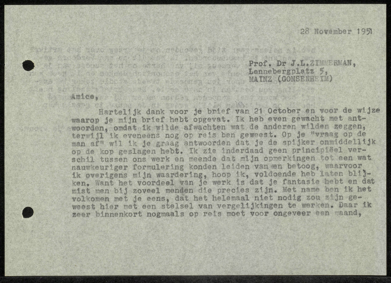 Letter to L.J. Zimmerman