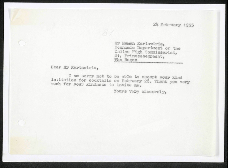 Letter to Maman Kartawiria