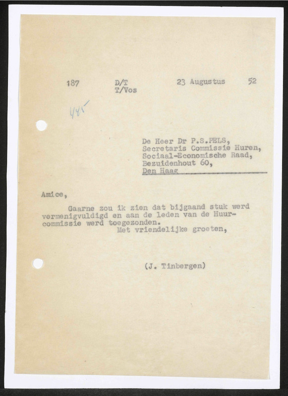 Letter to P.S. Pels