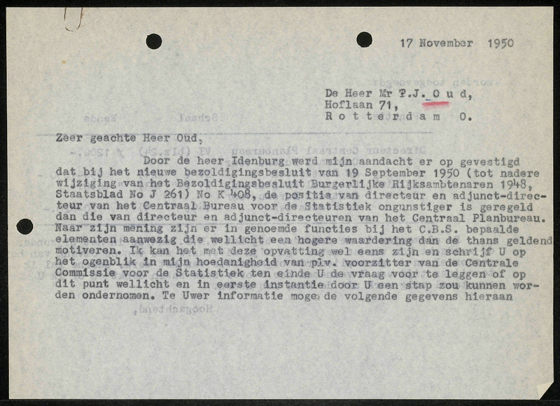 Letter to P.J. Oud