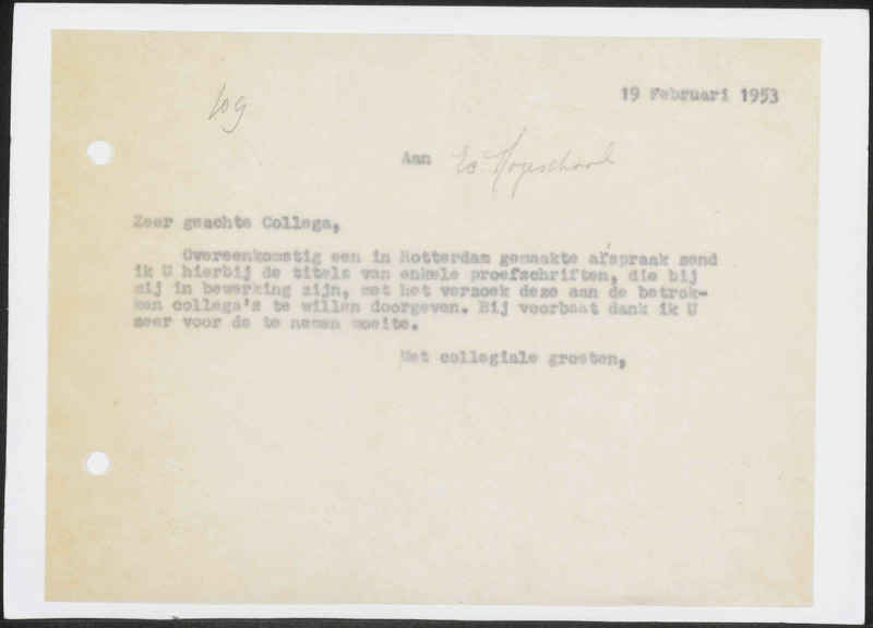 Letter to {name not available}