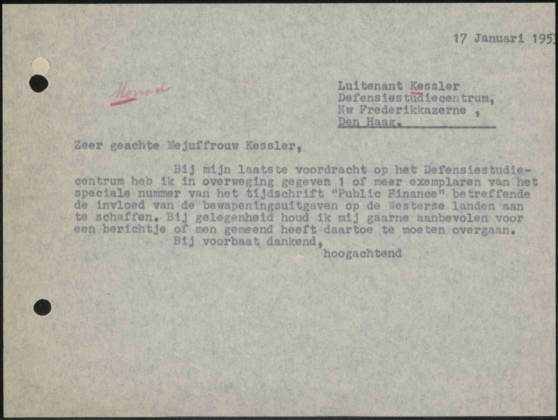 Letter to A.P. Kessler