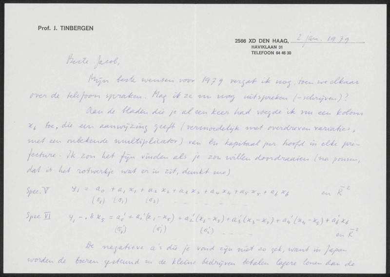Letter to J. Kol