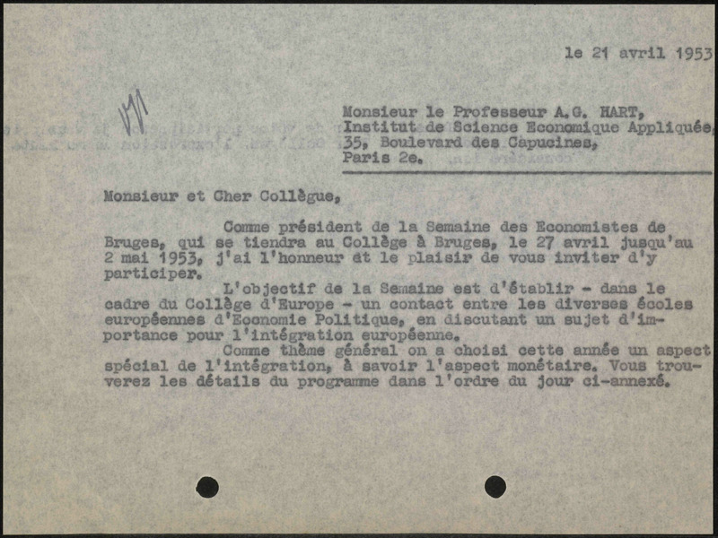 Letter to A.G. Hart