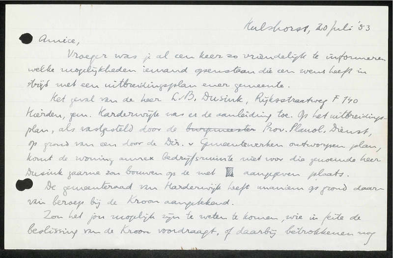 Letter to {name not available}