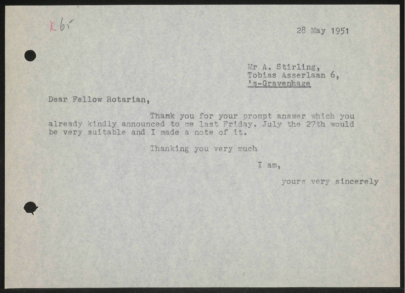 Letter to A. Stirling