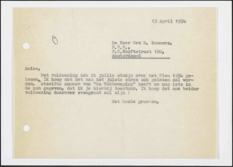 Letter to D. Roemers