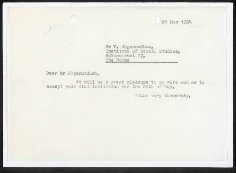 Letter to V. Jagannadham