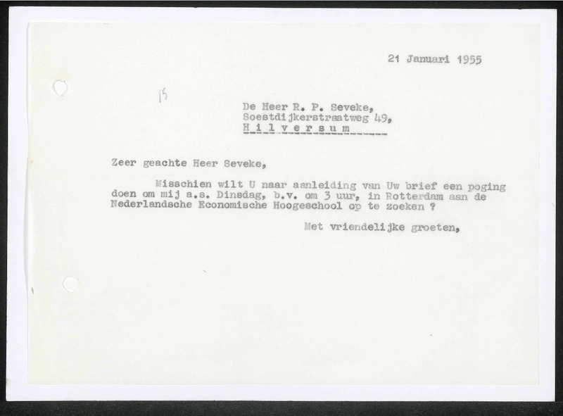 Letter to R.P. Sévèke