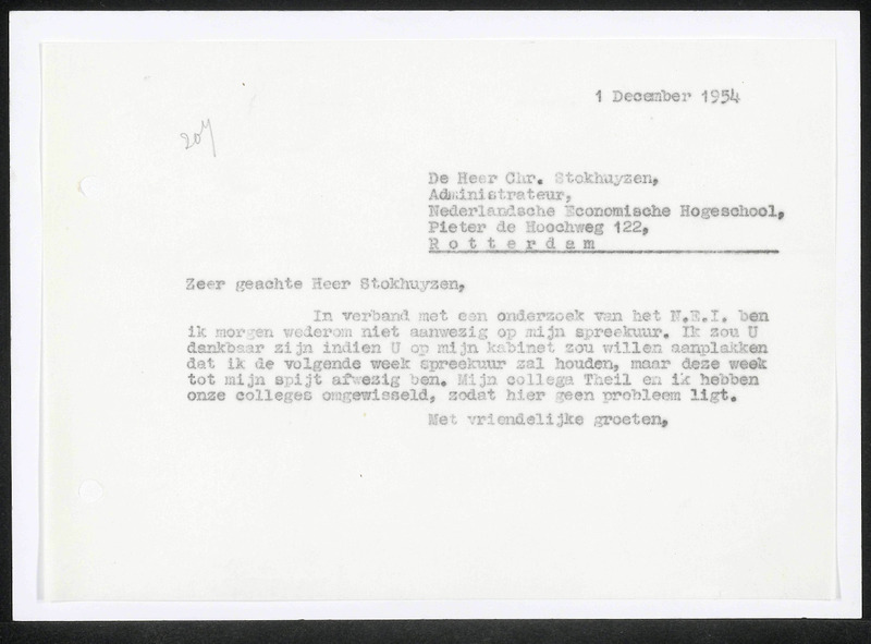 Letter to Ch. Stokhuyzen