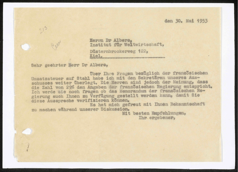 Letter to Albers