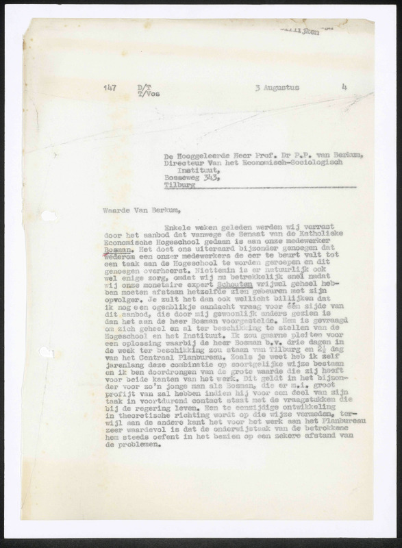 Letter to P.P. van Berkum