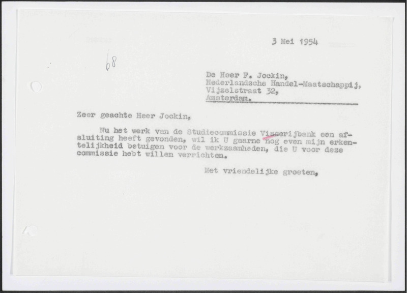 Letter to F. Jockin