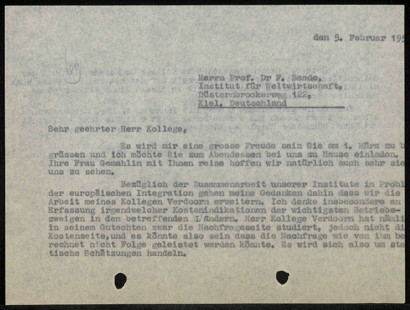 Letter to F. Baade