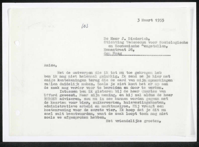 Letter to J. Diederich
