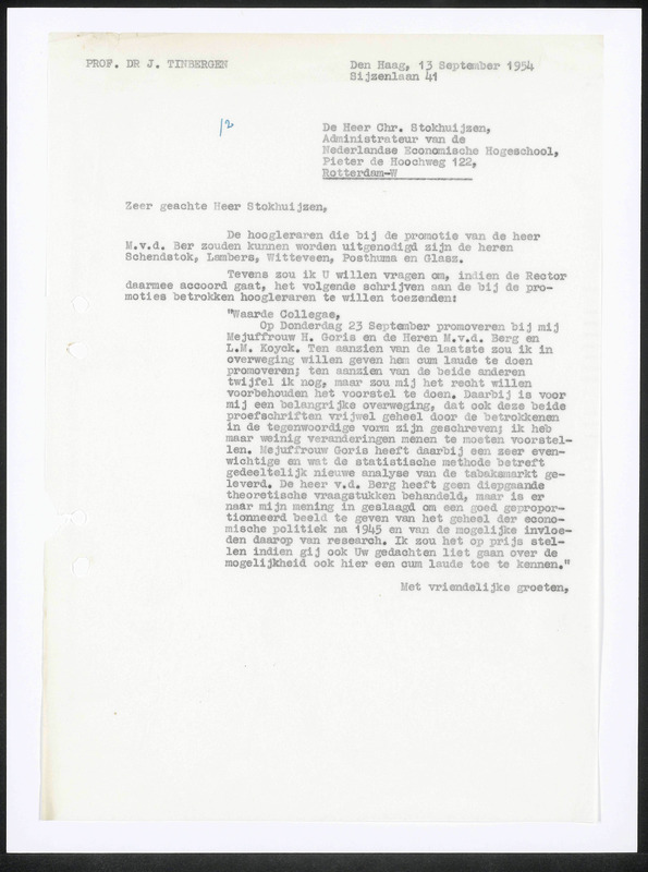Letter to Ch. Stokhuyzen