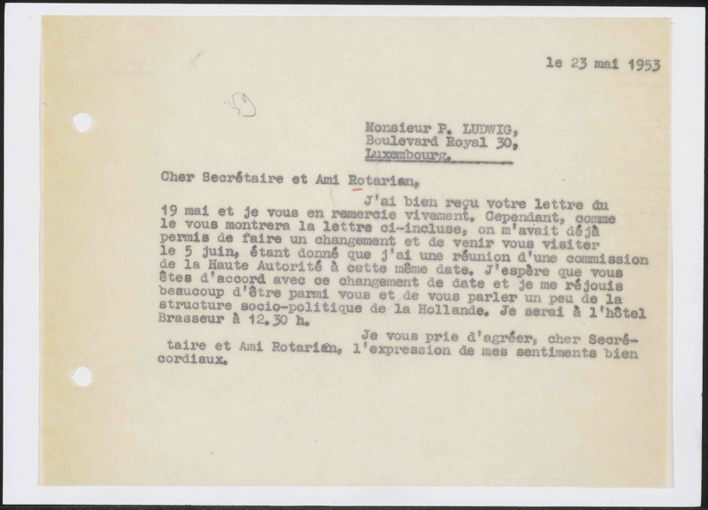 Letter to P. Ludwig