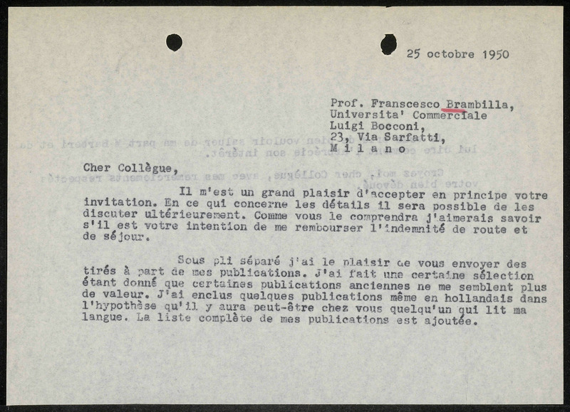 Letter to F. Brambilla