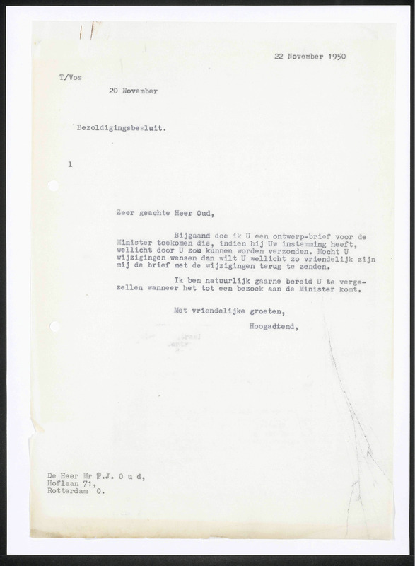 Letter to P.J. Oud