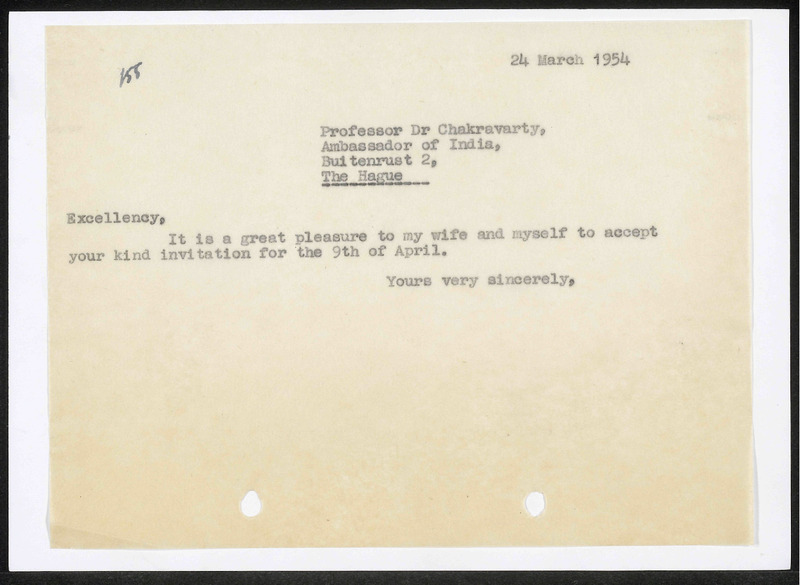 Letter to Chakravarty