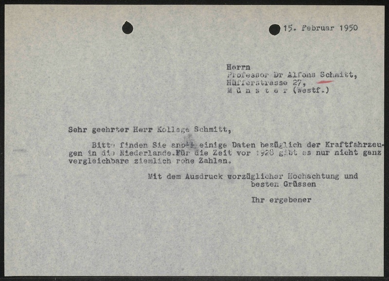 Letter to Alfons Schmitt