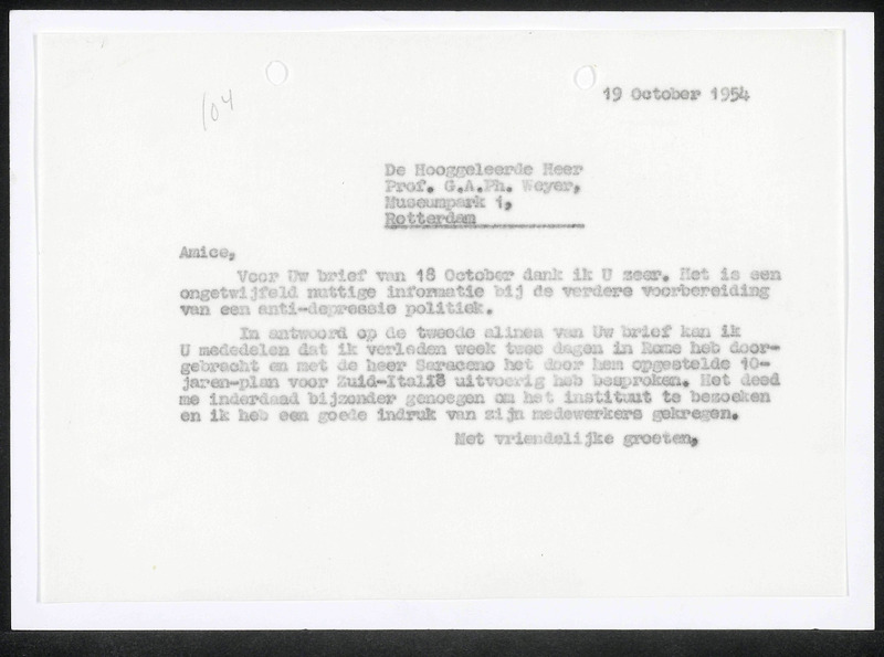 Letter to G.A.Ph. Weyer