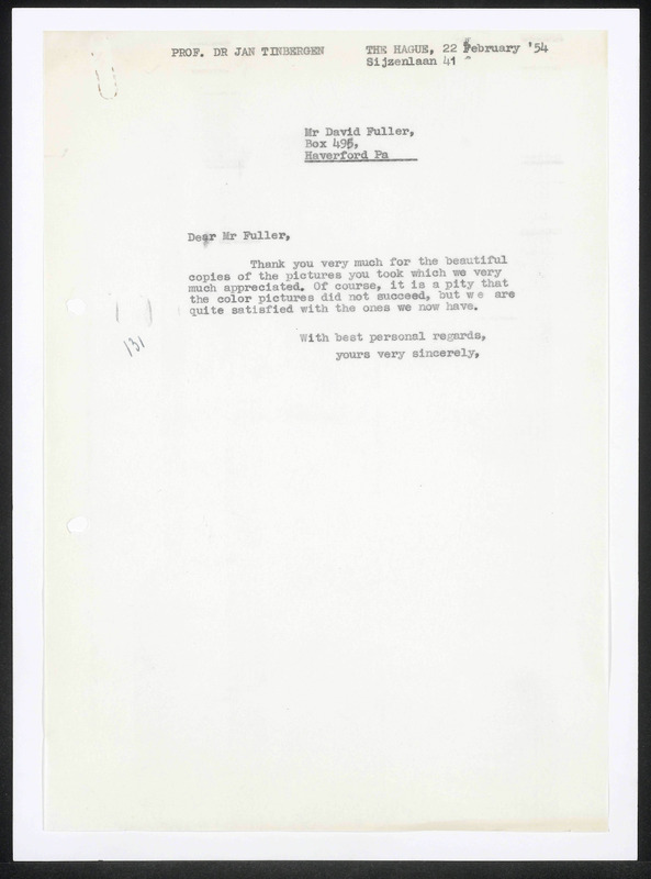 Letter to D.S. Fuller