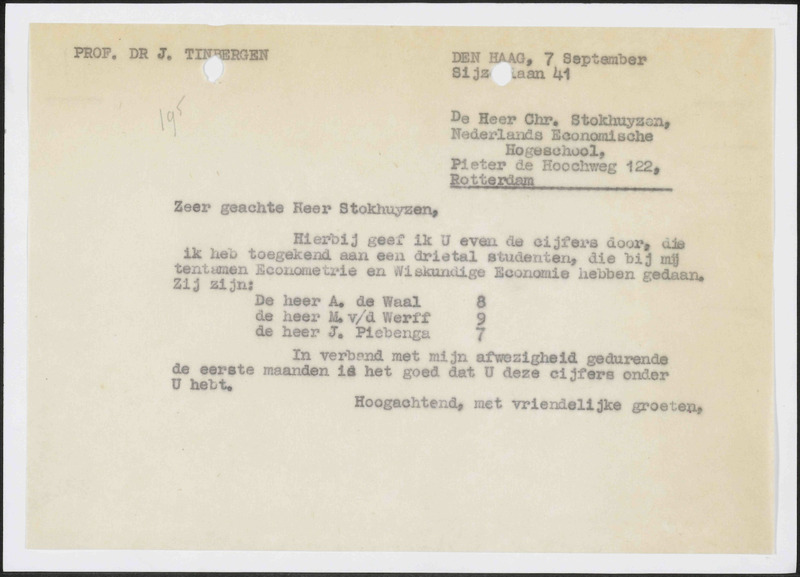 Letter to Ch. Stokhuyzen