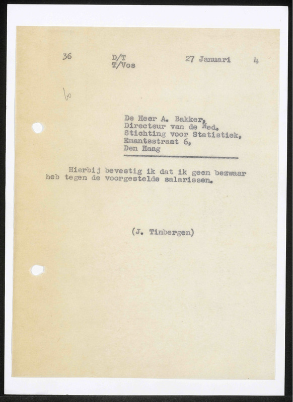 Letter to A. Bakker