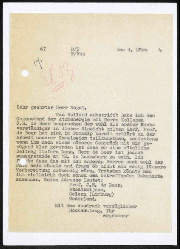 Letter to Regul