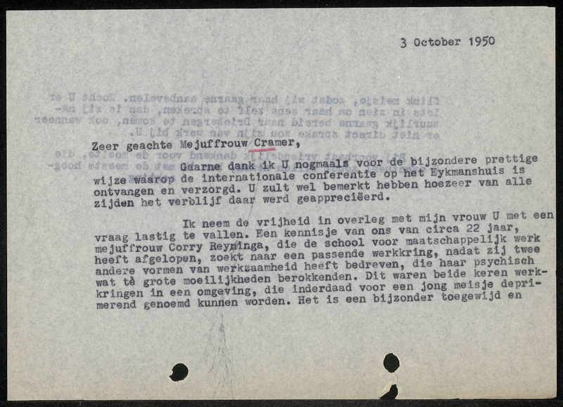 Letter to Cramer