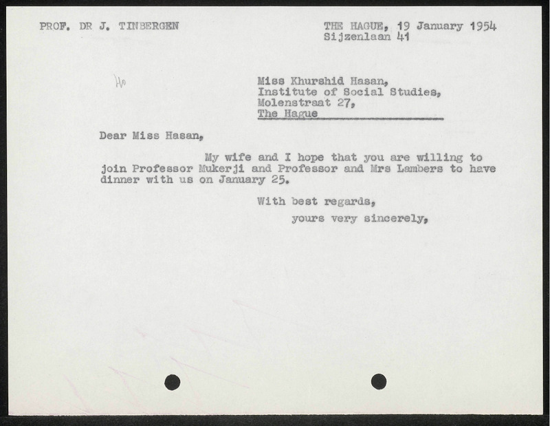 Letter to Khurshid Hasan