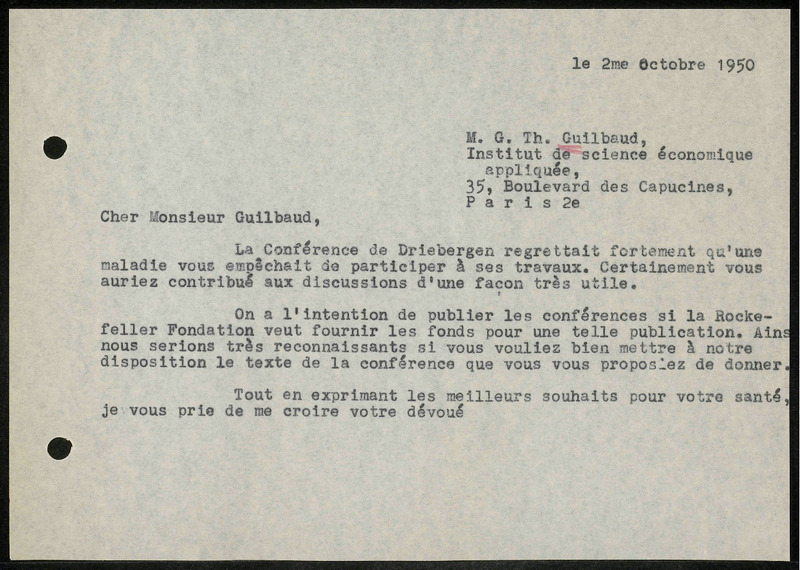 Letter to M.G.Th. Guilbaud