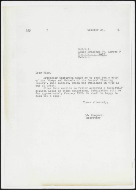 Letter to C.E.M.I.