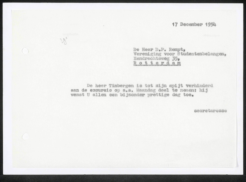 Letter to D.P. Rempt