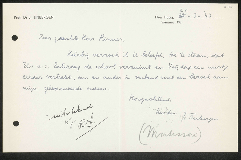 Letter to Kees Rimmer