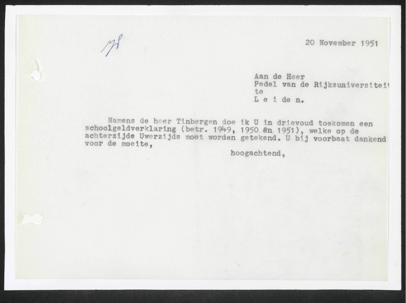 Letter to Pedel