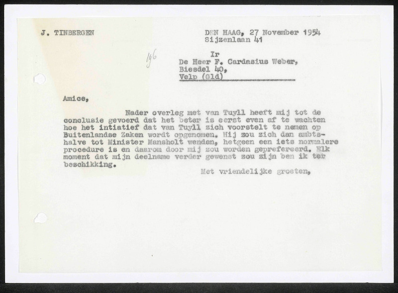 Letter to F. Cardasius Weber