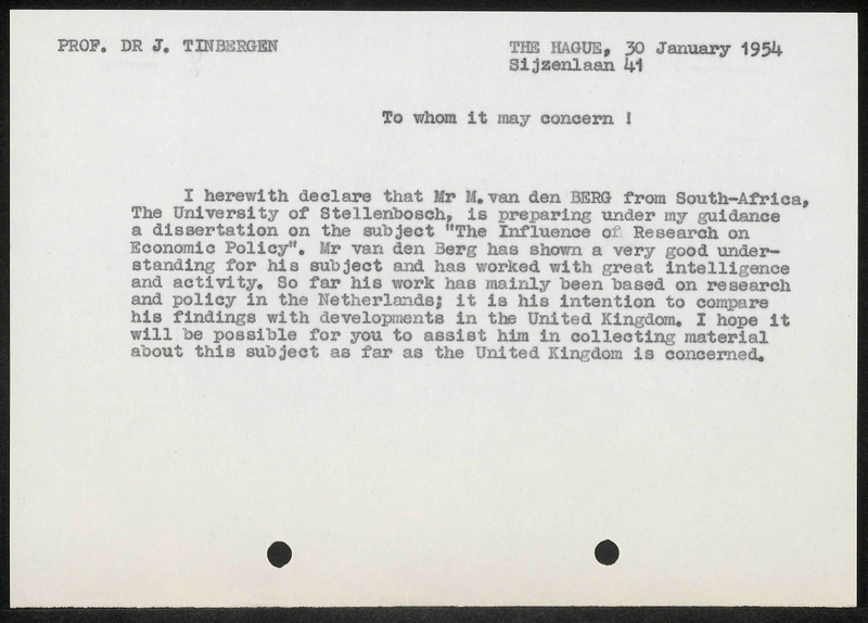 Letter to {name not available}