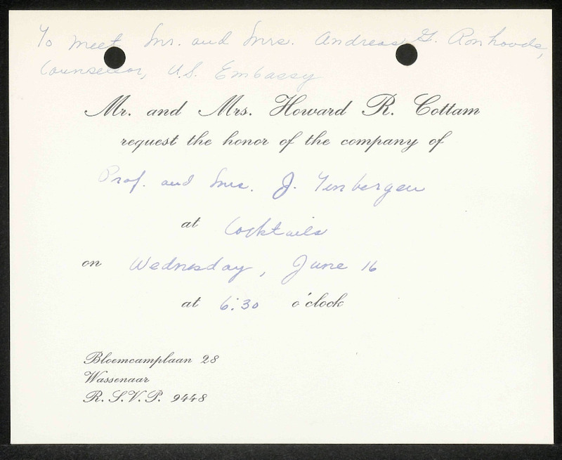 Letter to H.R. Cottam