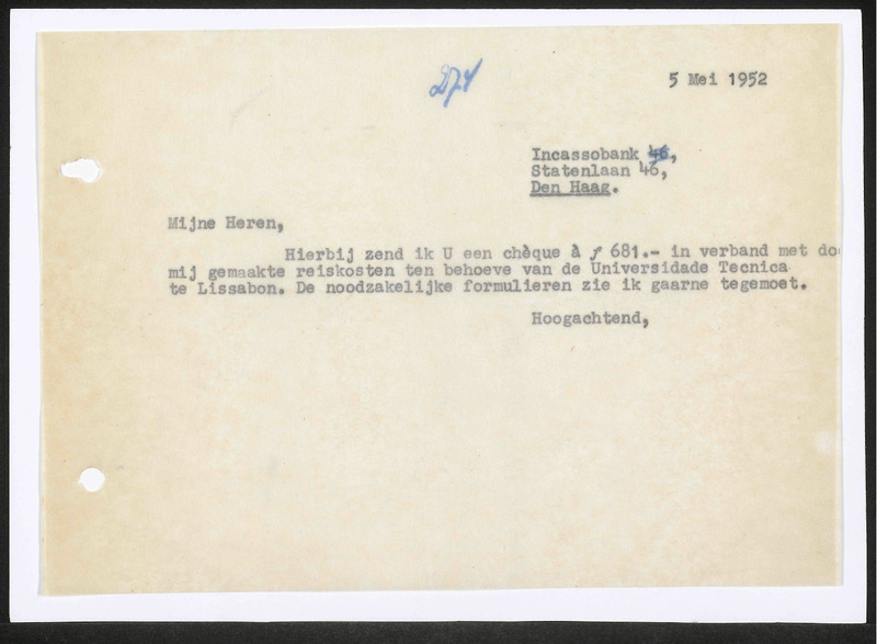 Letter to Incasso-Bank N.V.
