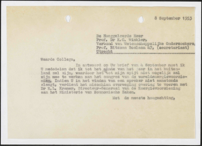 Letter to K.C. Winkler