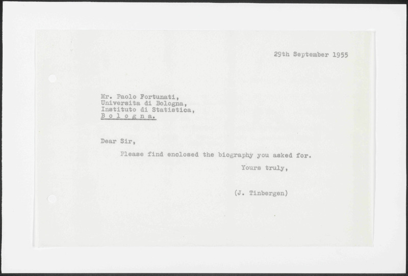 Letter to P. Fortunati