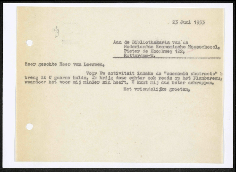 Letter to van Leeuwen