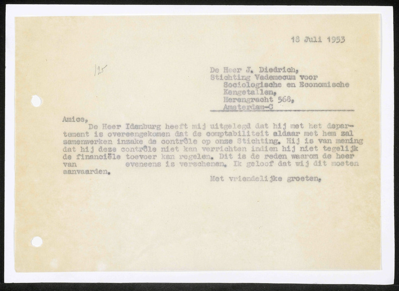 Letter to J. Diederich