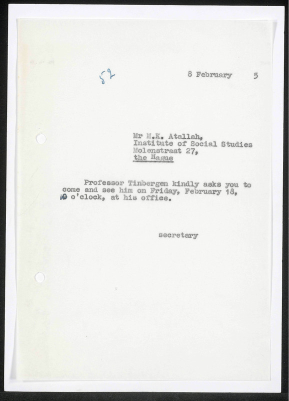 Letter to M.K. Atallah