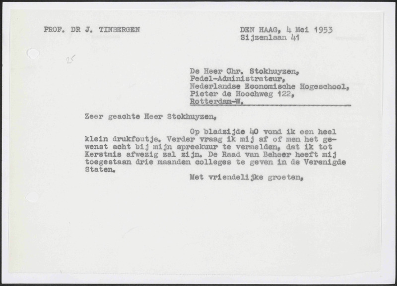 Letter to Ch. Stokhuyzen