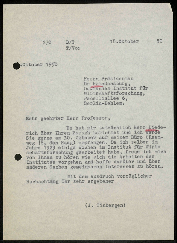 Letter to Friedensburg